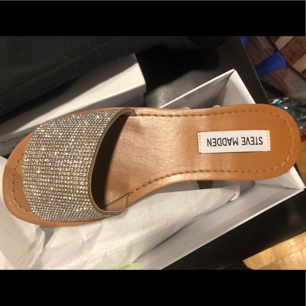 LAINA Rhinestone Sandals, NWTs!